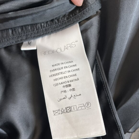 Redpolaris Black Funky Asymmetrical Style Party Mini Dress Size M - Picture 10 of 12